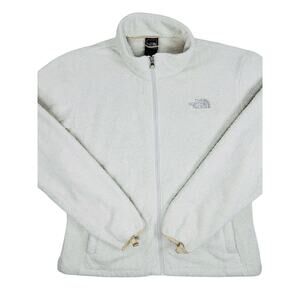The North Face Sherpa Fleece Jacket Cream Full Zip XL Tall Women’s
